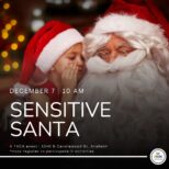 sensitive santa event flyer orange county music therapy and lessons