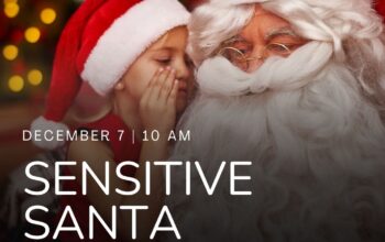 sensitive santa event flyer orange county music therapy and lessons